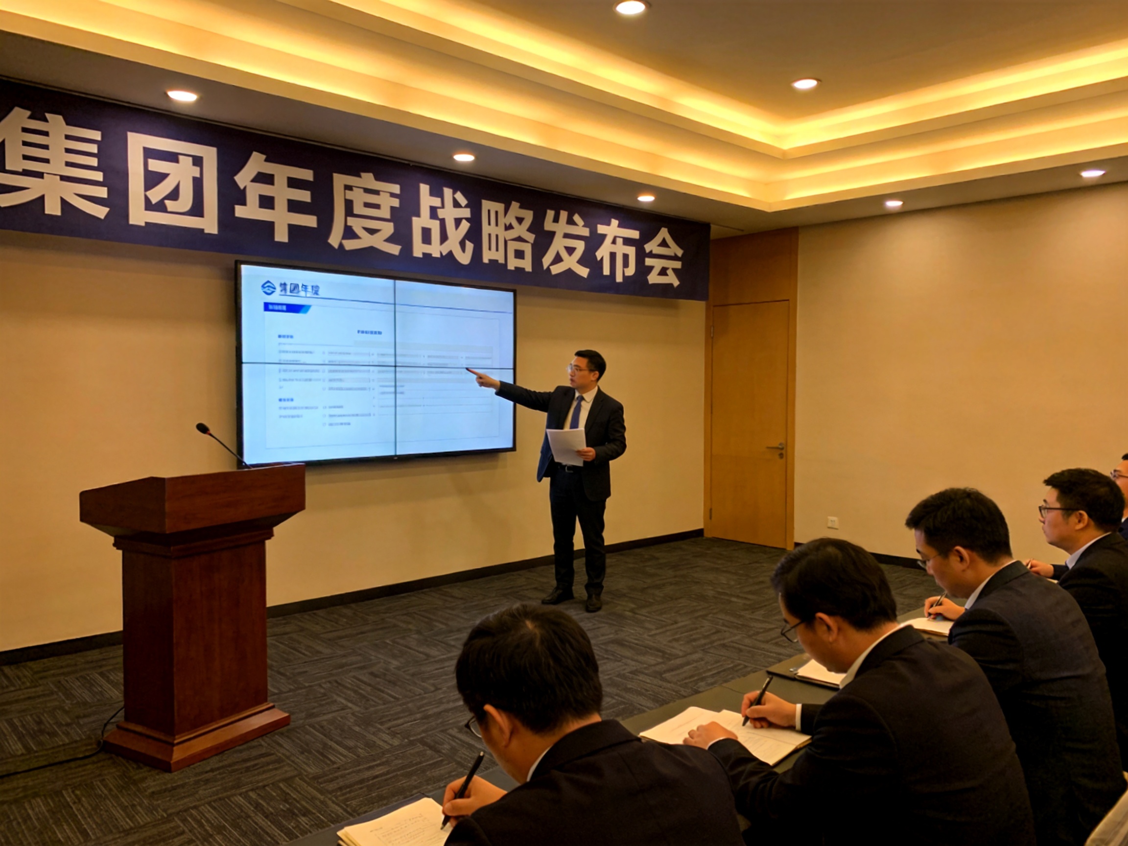 银河集团年度战略发布会现场